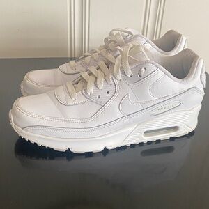 Nike Air Max 90 White Sneakers (Big Kid’s 6.5/Women’s 8)